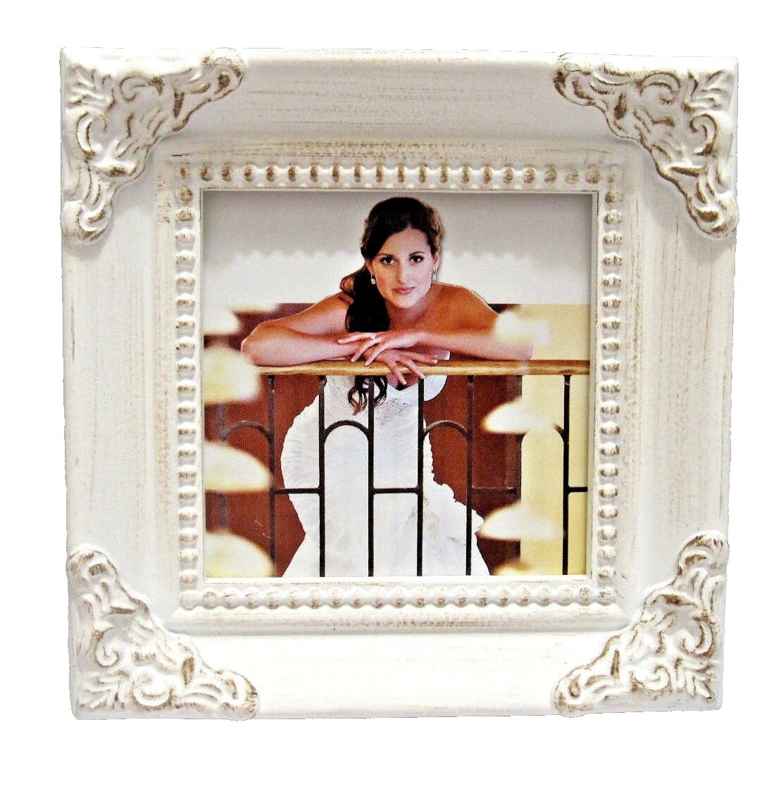 Porta-Retratos de Madeira White