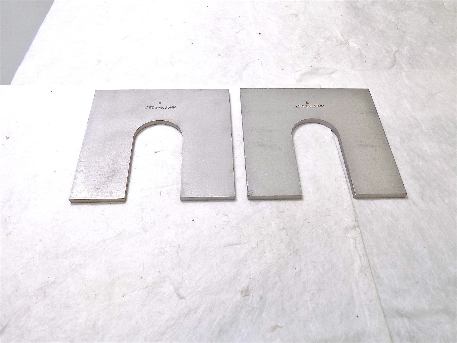 Maudlin Products Thick Slotted SS Shims 6" x 6" x 0.25" Thick Qty. 2