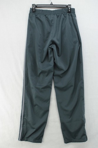 Adidas Windbreaker Track Pants Men Small Gray Meshed Lined Ankle Zip ClimaLite - Picture 4 of 11