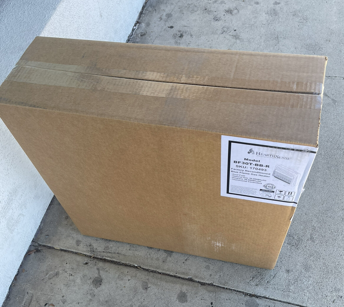 HearthSense BF30T-BB-R Dual Fuel 30000 BTU Ventless Heater for sale online  | eBay