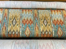 4 Yards, 100% Linen Designer Print !