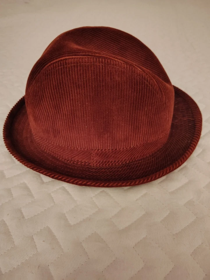 Sombrero Gap Fedora Mujer Borgoña Pana Talla M/L Foto 4 de 4