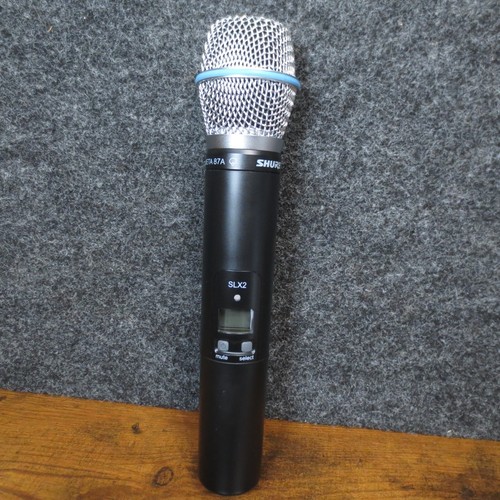 Shure BETA 87a Wireless Capsule w/ SLX2 Microphone TESTED Audio DJ MC Gear