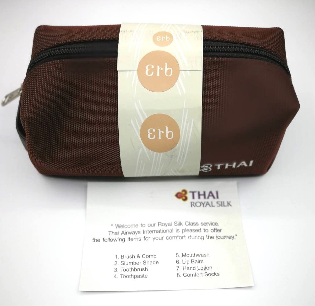 Thai airways Business class travel amenity cosmetic kit Erb with