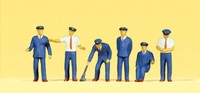 Preiser H0 10019 Figuren-Set Japanisches Bahnpersonal 1:87