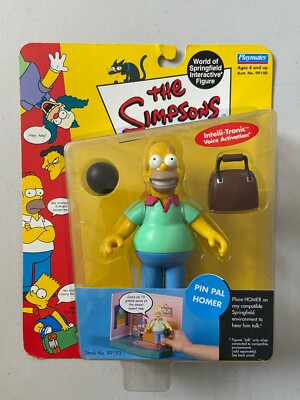 The Simpsons PIN PAL Figure Set & Bowl-A-Rama APU HOMER MOE MR