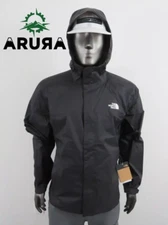 Mens The North Face Venture 2 Dryvent Waterproof Hooded Rain Jacket Black White