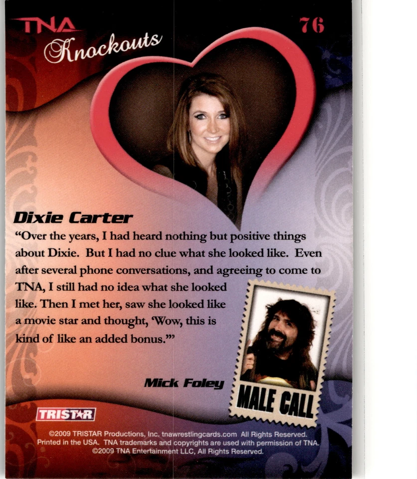 2009 TriStar TNA Knockouts #76 Dixie Carter - Image 2 of 2