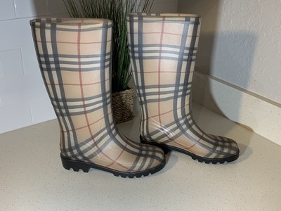 burberry rain boots size 37