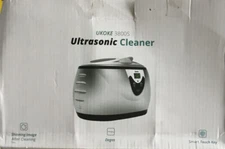 Ukoke Ultrasonic Jewelry Cleaner 3800S Silver Tone Smart Touch Key AC 100-120V-
