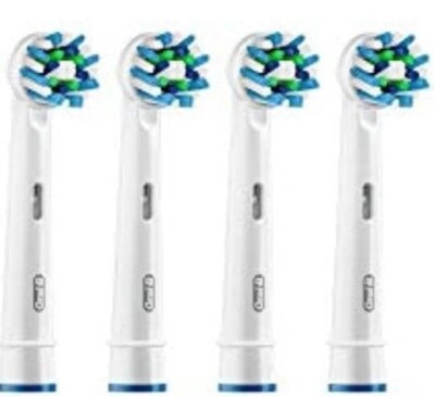 Replacement Brush Heads for Oral-B Electro Toothrush Model EB-50A, 4-Pack