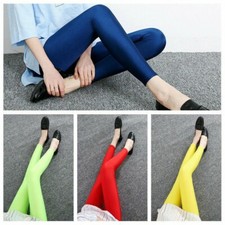 14 Colors Women Ladies Leggings Skinny Pants Stretch Wet Look Trousers Bottoms