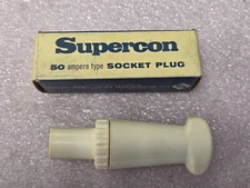 '1 PIECE' - PN# PS50GWT - SUPERCON - SOCKET PLUG - WHITE