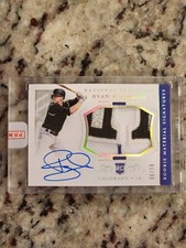 2018 Panini National Treasures Ryan McMahon /10 Rookie Material Signatures #15