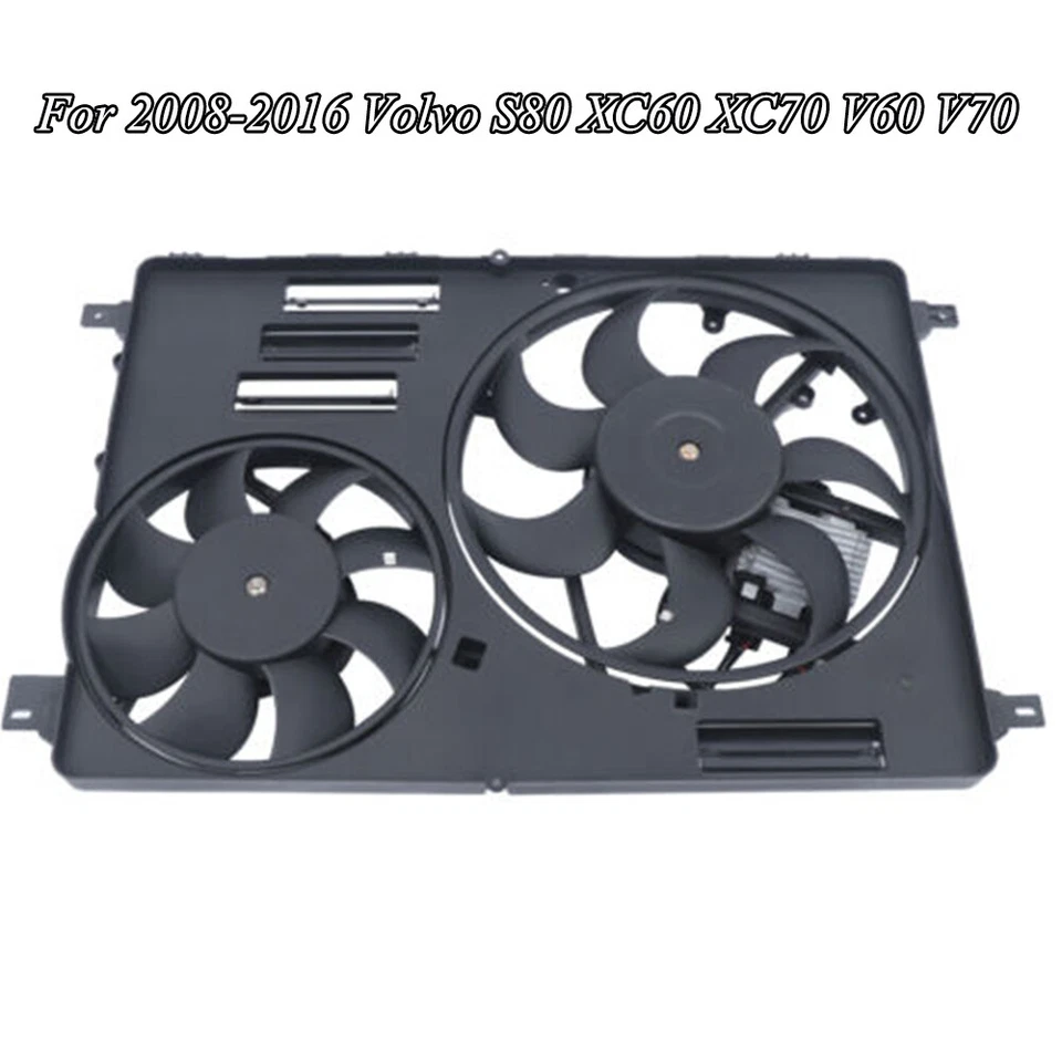 Compatível com 2010-2016 Volvo XC60 conjunto de ventilador de refrigeração de radiador marca VO3115116 EUA - Imagem 4 de 4