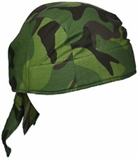 Occunomix TN6-JFL Deluxe Protective Tie Hat with Elastic, Jungle Camo