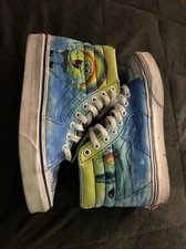 Vans Off The Wall SpongeBob SquarePants Imagination Sk8-Hi Mens Size 5.5,W 7.0