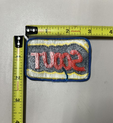 Vintage1970s SCOUT International Harvester IH 3”x2” Patch Blue Yellow Red Letter - Picture 2 of 3