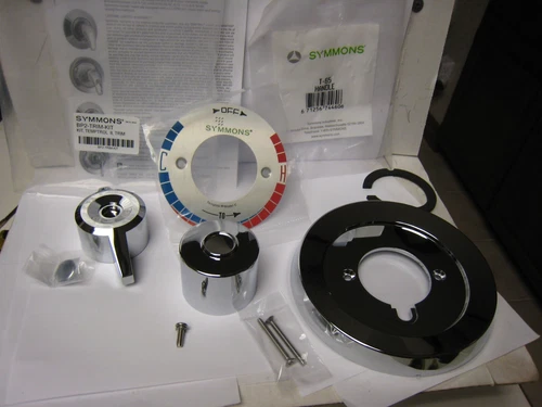 BP-46-2-MRO-TRM Symmons Temptrol II Lever Handle Tub/Shower Trim Kit Chrome Fin