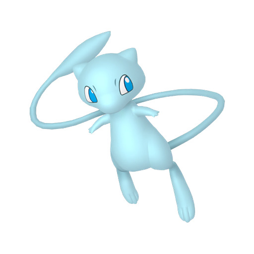 Mew. mew, the legendary pokémon. mew, the mythical pokémon. a half shiny mew.  mew is half shiny. mew is pink and blue. a multicolored mew. pokémon  scarlet and pokémon violet, paldea region