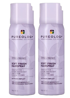 Pureology Style + Protect Soft Finish Hairspray Travel Size/ 2 Pack Set