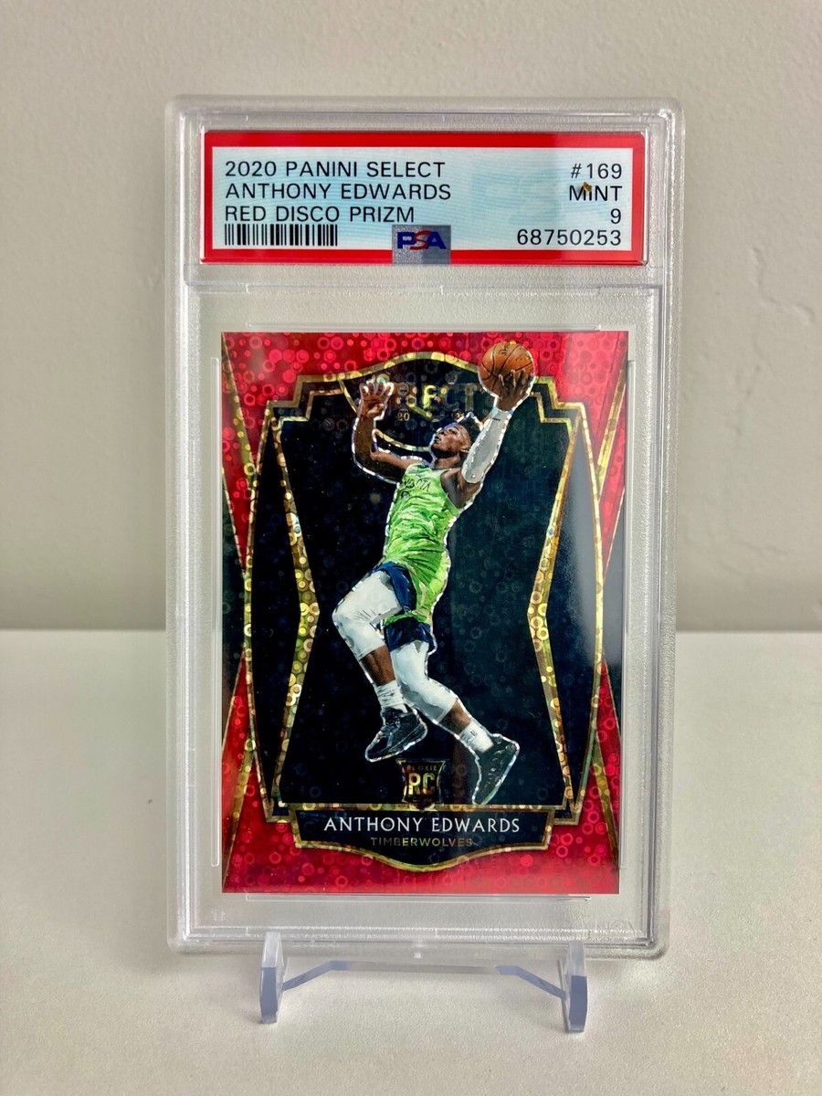2020 Panini Select Anthony Edwards Red Disco Prizm RC 2020 Panini Select Anthony Edwards Red Disco Prizm RC