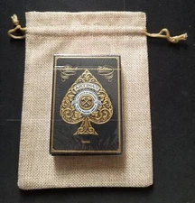 Artisans Black Edition Standard Deck Playing Cards. Theory 11 2019 Red Tax Seal!