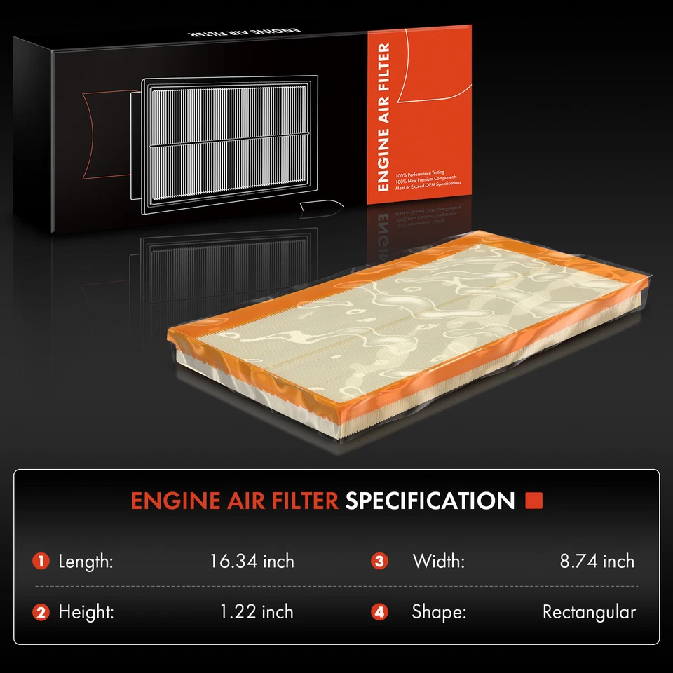 Filtro de aire de motor y cabina para Mercedes-Benz Metris 2016-2022 turboalimentado Foto 2 de 4