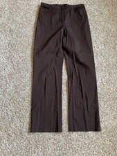 Ann Taylor Dark Brown Stretch Dress Career Pants 8