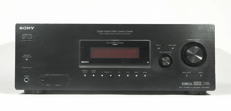 SONY STR-DG500 DOLBY SURROUND PRO LOGIC DTS CINEMA DSP RECEIVER 6 X 100 WATT - Bild 3 von 4