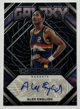 2022-23 Obsidian Galaxy Ink Signatures Auto ALEX ENGLISH/149!! NUGGETS HOF