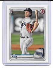 2020 Bowman Paper Prospects Baseball #BP117 Joe Ryan RC (Rays)