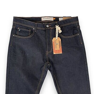 Tailor Vintage Jeans Men 36x30 Blue Canaan Slim Fit Straight Tailor Vintage Jeans Men 36x30 Blue Canaan Slim Fit Straight