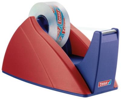 tesa Tischabroller Tesaroller EasyCut 57421 Klebefilmhalterung rot/blau