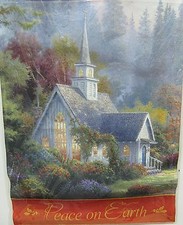 PEACE ON EARTH DECORATIVE FLAG / GARDEN SIZE