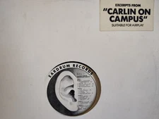 GEORGE CARLIN - "CARLIN ON CAMPUS" / PROMO! / EARDRUM RECORDS 1984