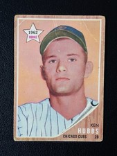 1962 Topps - Ken Hubbs #461 (RC) Rookie Vintage Baseball Card Chicago Cubs. rookie card picture