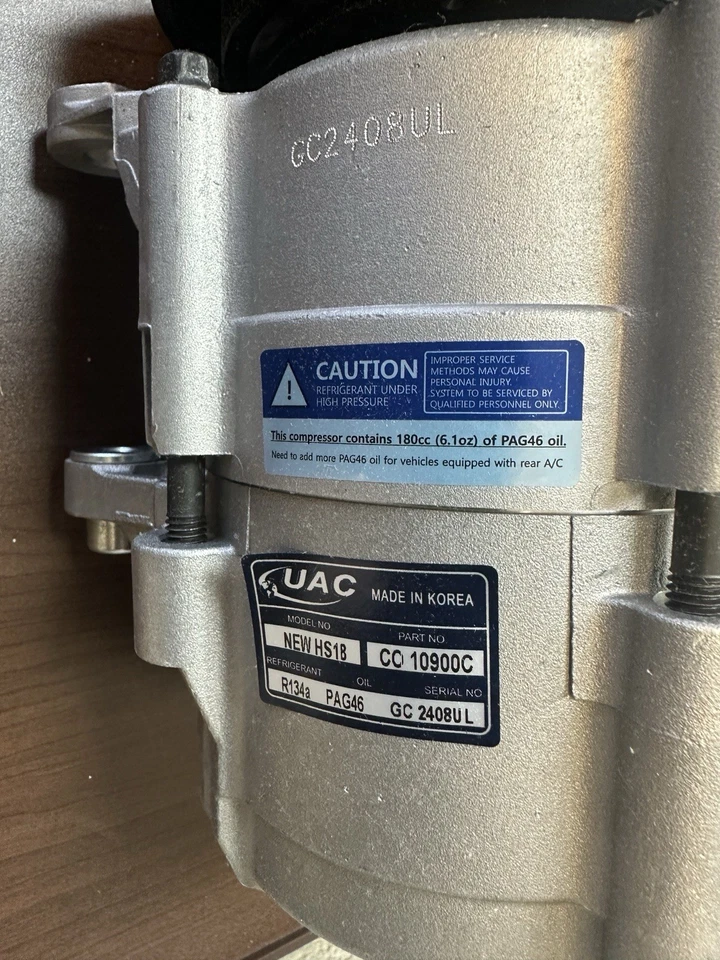 Новый компрессор кондиционера UAC для 2006-2008 Jeep Liberty Dodge Nitro CO-10900C - Изображение 2 из 4
