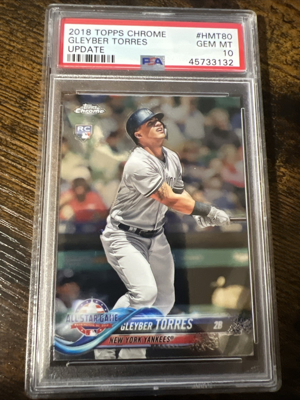 2018 Topps Chrome Update  All-Star Gleyber Torres #HMT80 RC PSA 10