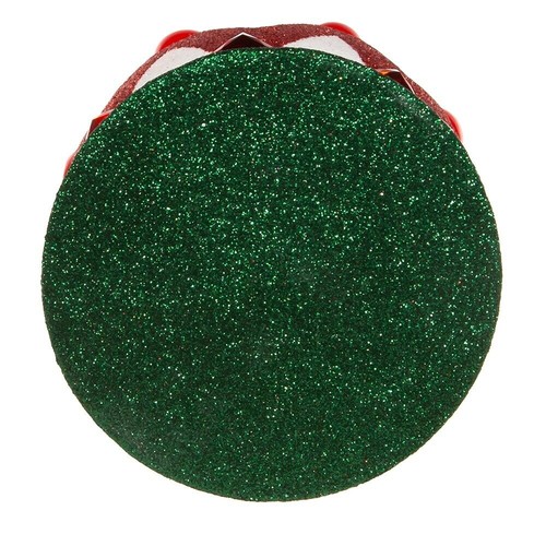 Hollywood Nutcrackers Red, White Green Glittered Nutcracker Base HA0683 - Picture 3 of 4