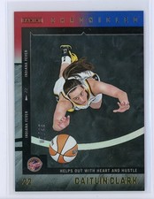 2025 Panini Caitlin Clark Chronicled: 40 Caitlin Clark Red and Blue Holo 07/99