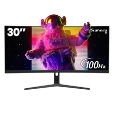 Suevery SV300QA 30" 100Hz Ultrawide Curved Computer Monitor, Black