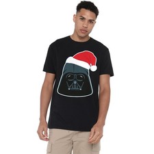Image of Star Wars Darth Vader Christmas Santa Hat T-Shirt S-5XL, Black
