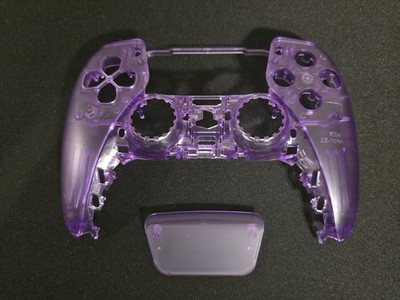 Extreme Rate PlayStation PS5 Controller Clear Purple Faceplate