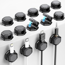 14 Pack Magnetic Cord Organizer - Cord Organizer for Desk - Cord Holder - Cor...