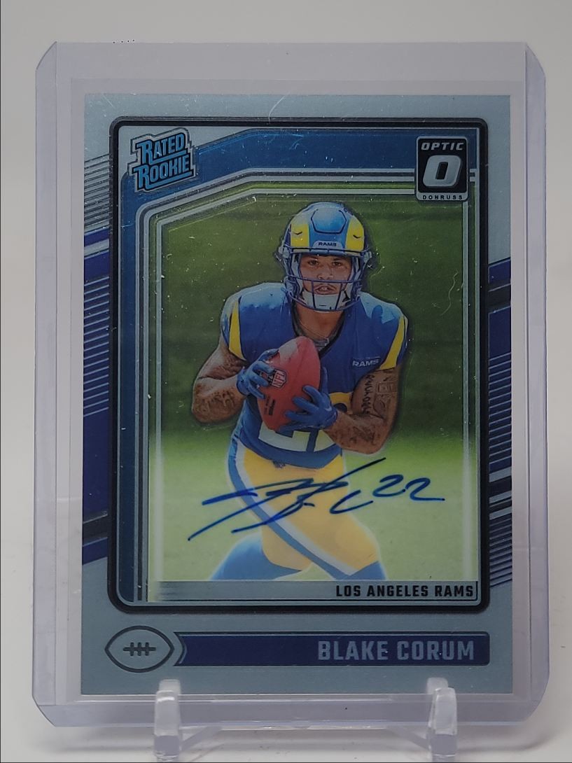 BLAKE CORUM 2024 DONRUSS OPTIC RATED ROOKIE AUTOGRAPH RC AUTO /325 Q4086