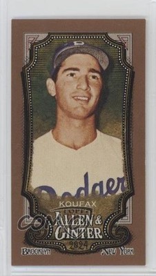 2024 Topps Allen & Ginter Short Print Mini Gold Border Sandy Koufax HOF 1e2u