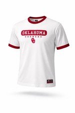 Vintage 90s Oklahoma Sooners Ringer T Shirt Sz XL Pro Player NCAA White/Red