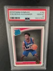 2018-19 DONRUSS SHAI GILGEOUS ALEXANDER RC PSA 10 GEM MINT CLIPPERS