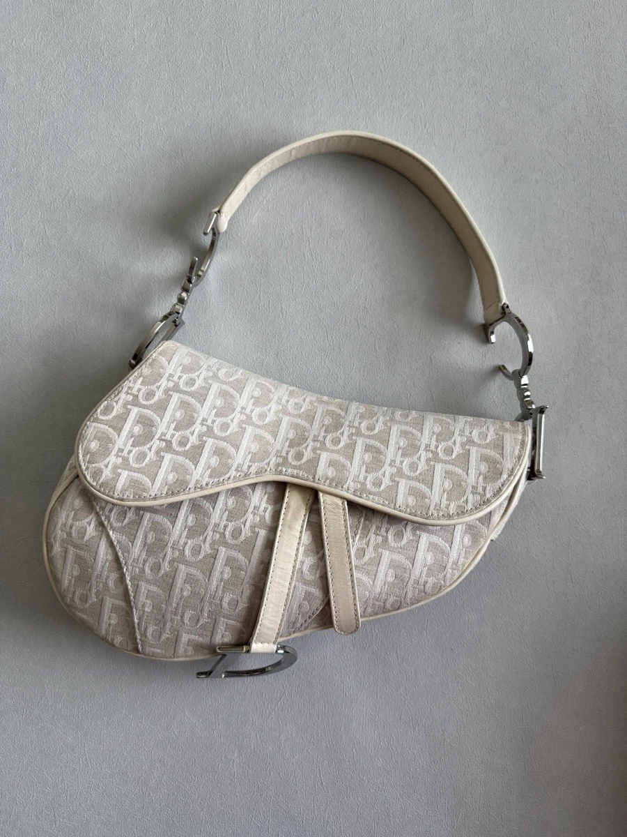 Dior White Leather Exterior Bags & Handbags for Women for sale | eBay